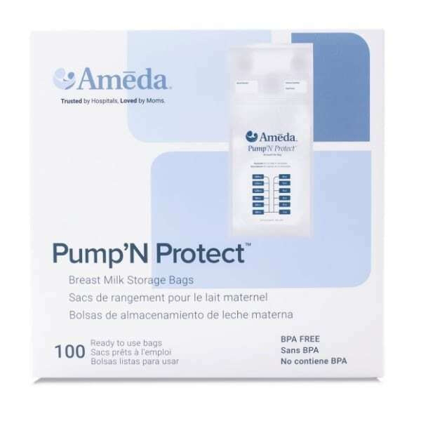 Ameda® Σακουλάκια αποθήκευσης γάλακτος Pump'N Protect 180ml συσκευασία 100 τμχ