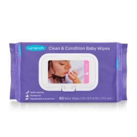 Lansinoh® Μωρομάντηλα Clean And Condition 80 τμχ--1 variations