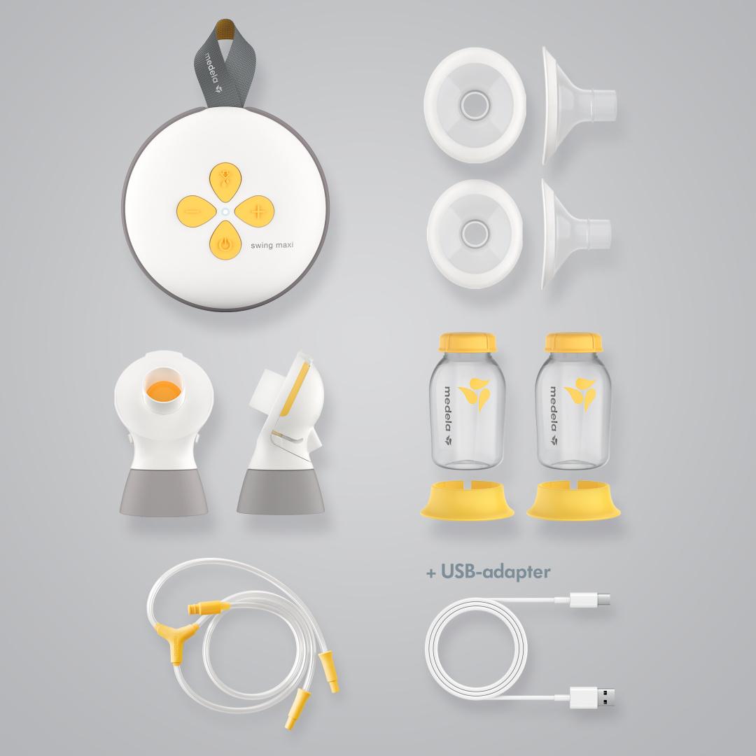 NEO Swing Maxi™ 2-Phase Expression® Διπλό Επαναφορτιζόμενο Ηλεκτρικό Θήλαστρο Medela®--8 variations