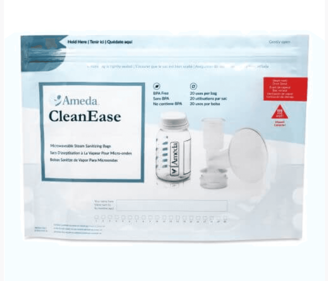 Ameda®  CleanEase Σακουλάκια Αποστείρωσης Φούρνου Μικροκυμάτων (συσκευασία 7 τμχ) - 20 αποστειρώσεις/σακουλάκι--1 variations