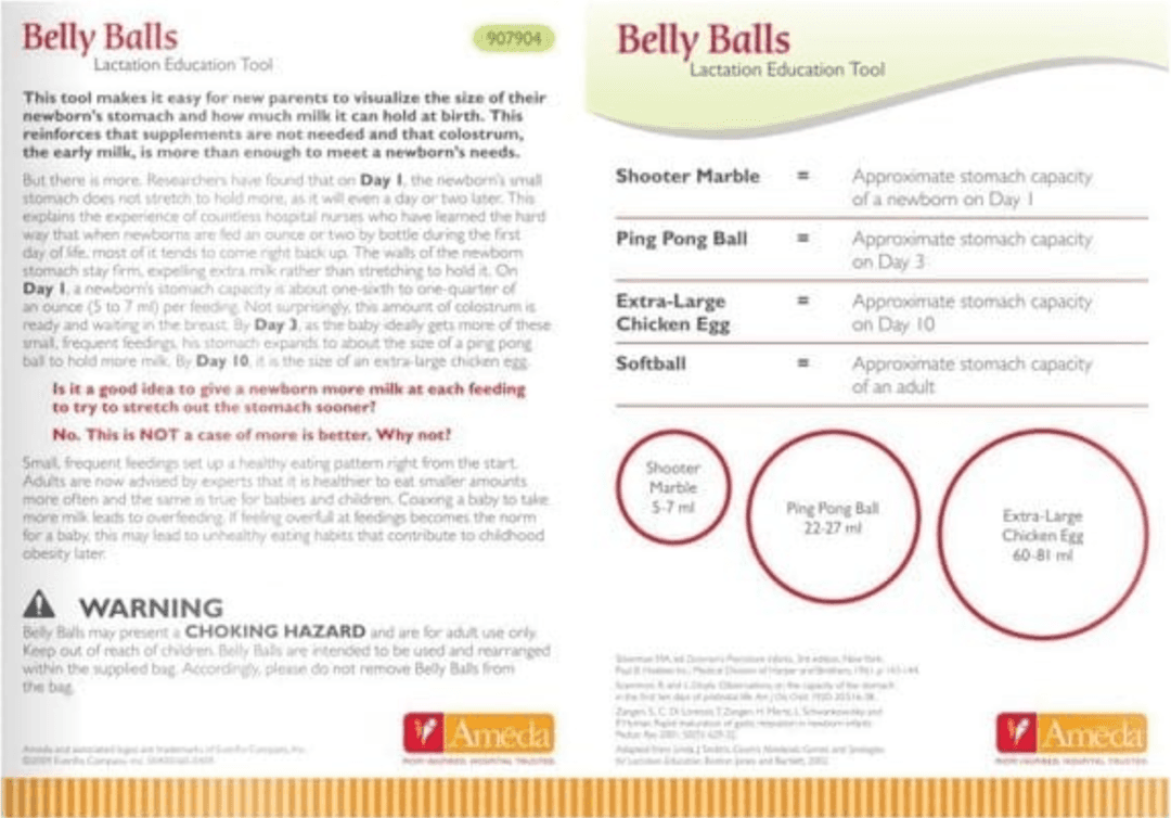 Ameda®  Belly Balls Μπάλες Μέτρησης Στομάχου του Βρέφους 3τμχ--2 variations