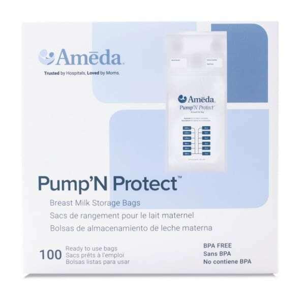 Ameda® Σακουλάκια αποθήκευσης γάλακτος Pump'N Protect 180ml συσκευασία 100 τμχ--1 variations