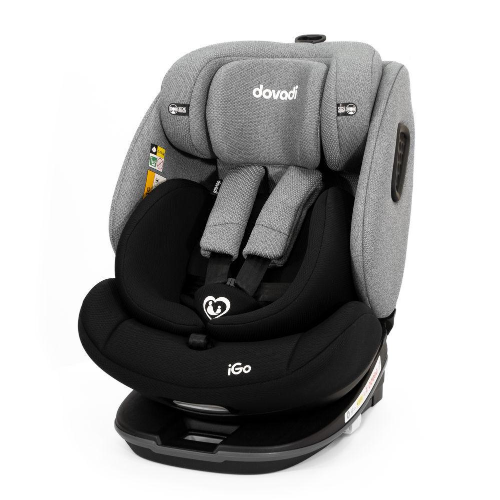 Dovadi® Κάθισμα Αυτοκινήτου iGo i-size 40-150cm Isofix 360° Black&Grey--0 variations