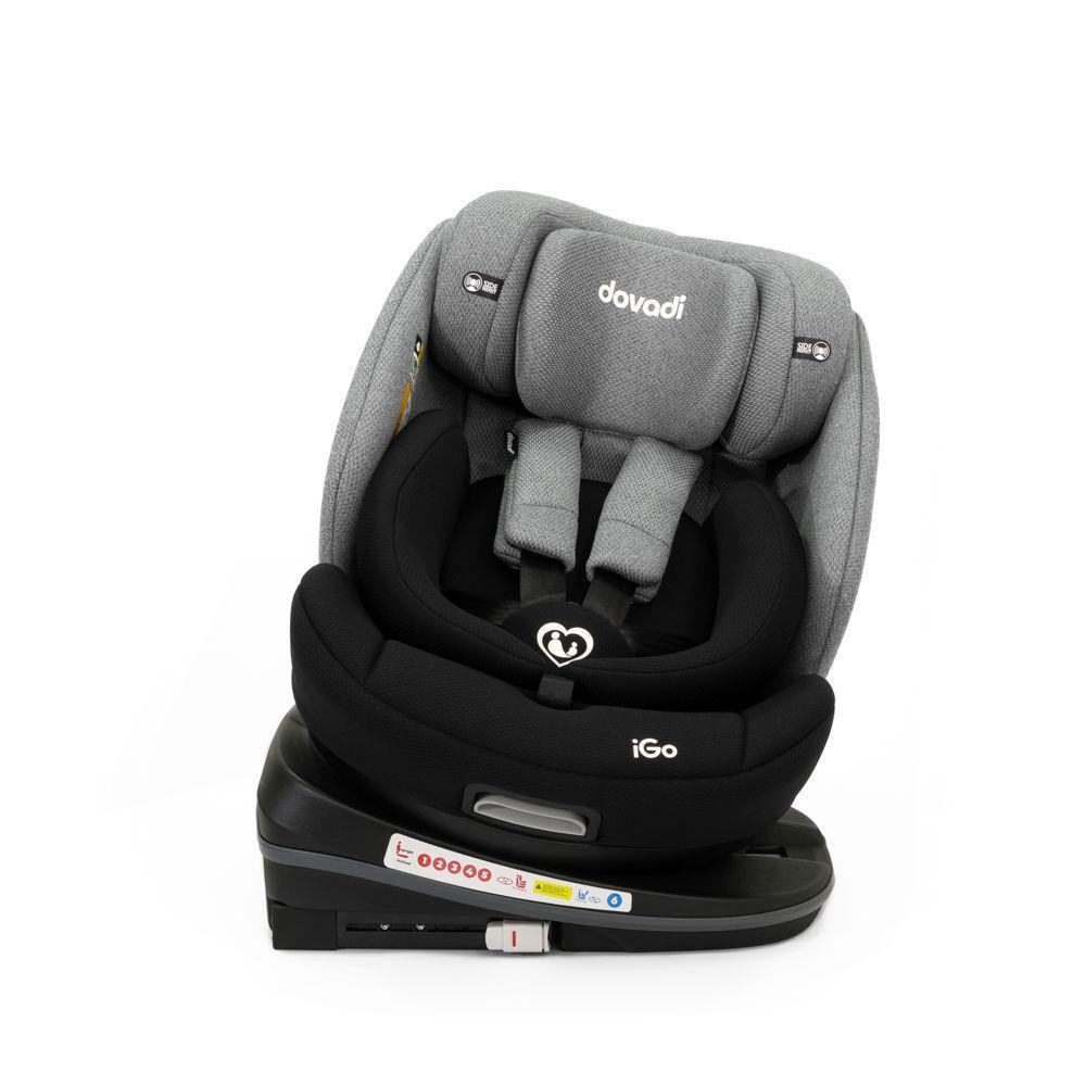 Dovadi® Κάθισμα Αυτοκινήτου iGo i-size 40-150cm Isofix 360° Black&Grey--3 variations