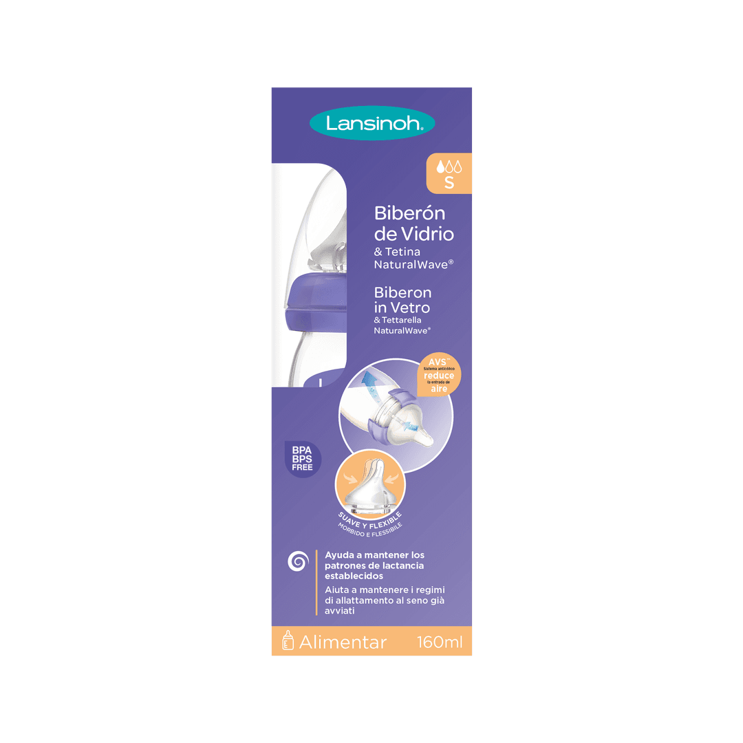 Lansinoh® Feeding Bottles Μπιμπερό Με Θηλή Αργής Ροής 2x160ml--3 variations