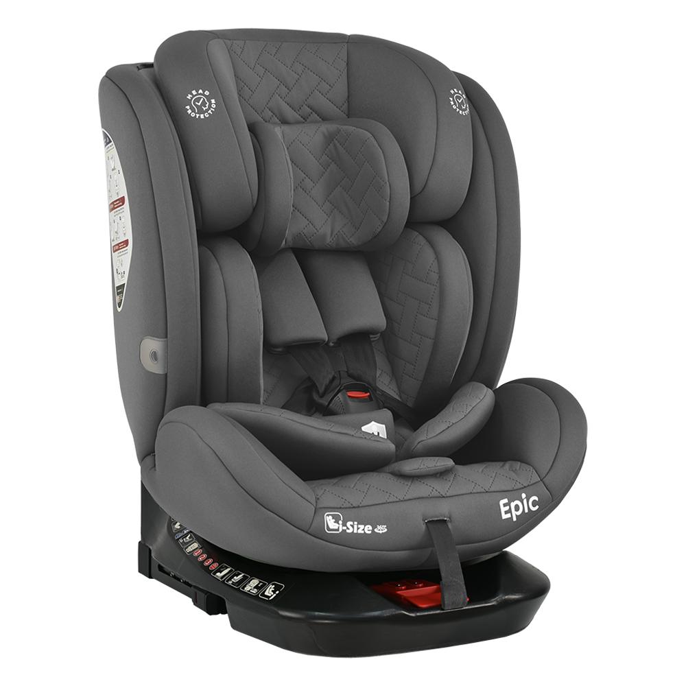 Bebe Stars ΚΑΘIΣΜΑ ΑΥΤOKINHΤΟΥ EPIC ISOFIX I-SIZE 360° SMOKED GREY
