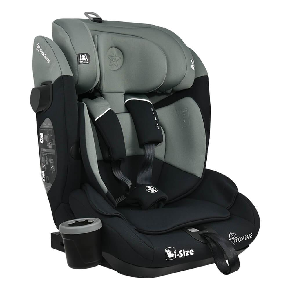 Bebe Stars ΚΑΘΙΣΜΑ ΑΥΤΟΚΙΝΗΤΟΥ COMPASS ISOFIX I-SIZE 76-150cm OLIVE