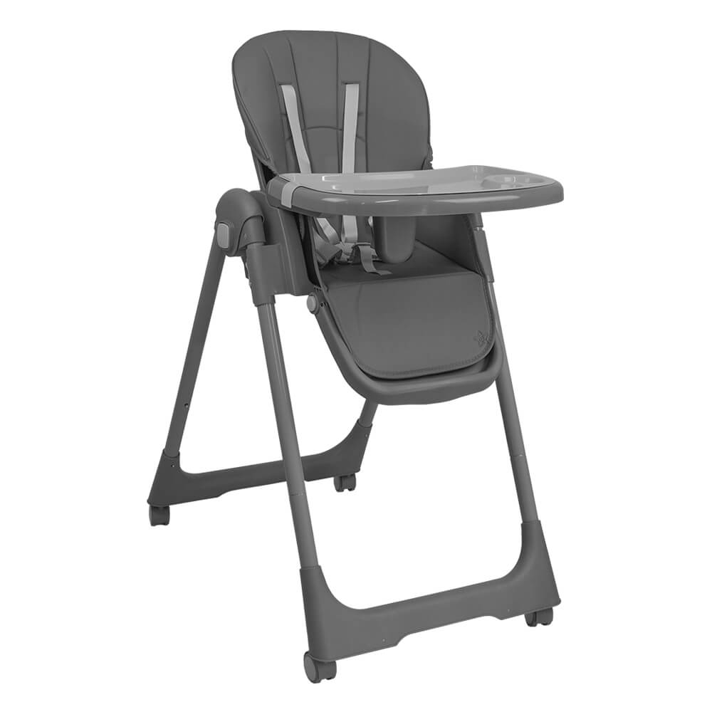 Bebe Stars ΚΑΡΕΚΛΑΚΙ ΦΑΓΗΤΟΥ MILK 2 IN 1 GREY